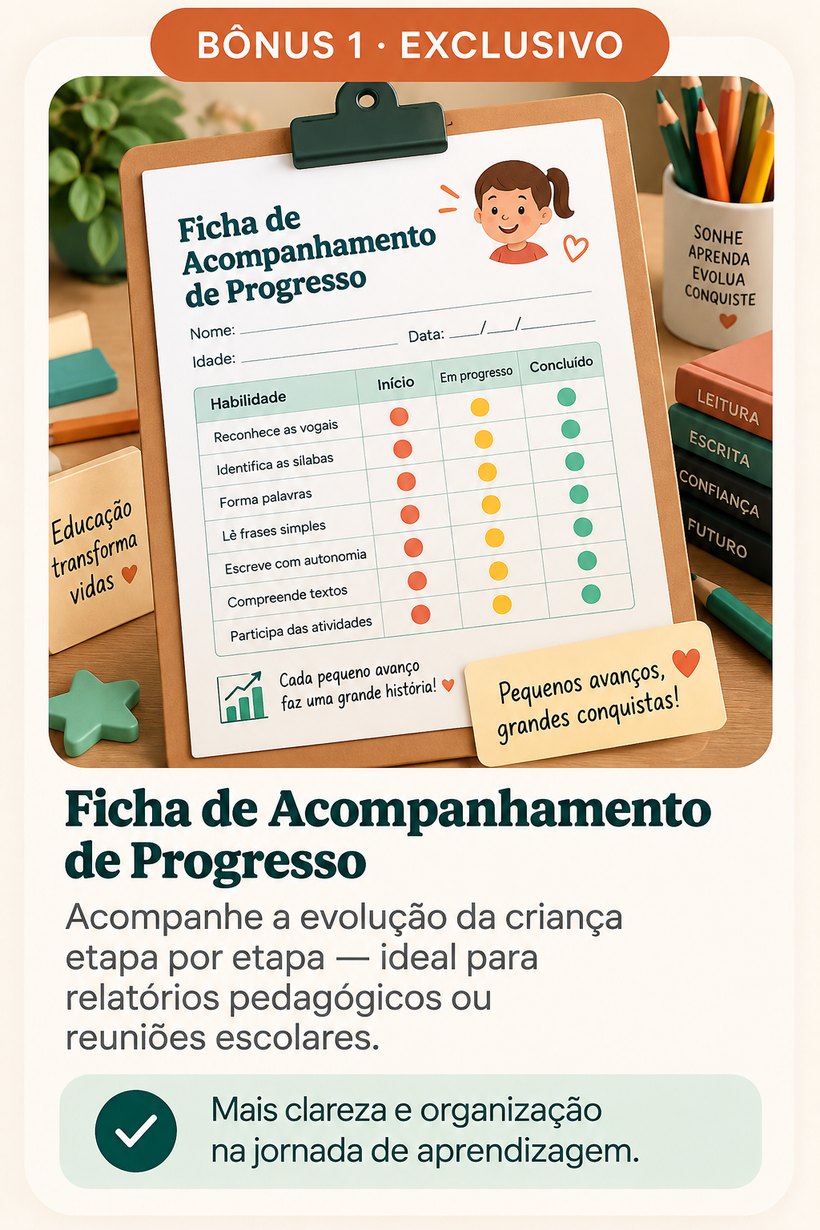 Bônus 1 · Exclusivo — Ficha de Acompanhamento de Progresso