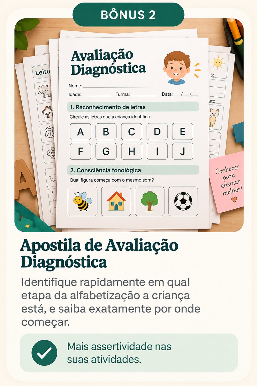 Bônus 2 — Apostila de Avaliação Diagnóstica
